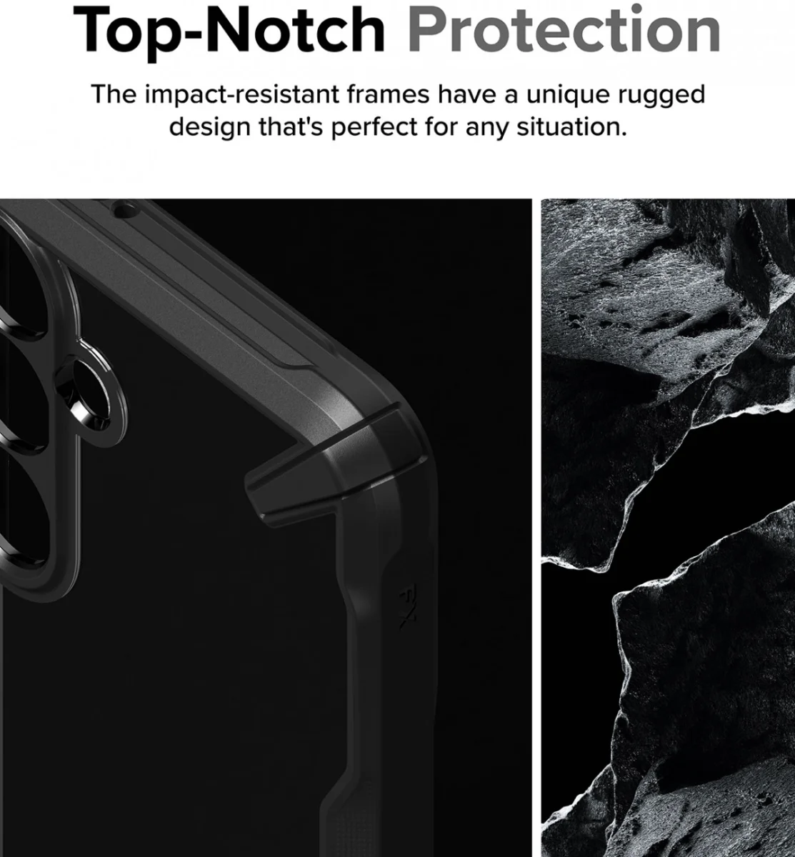 Ringke Fusion X Samsung Galaxy S24 Plus Hoesje Back Cover Zwart afbeelding 4