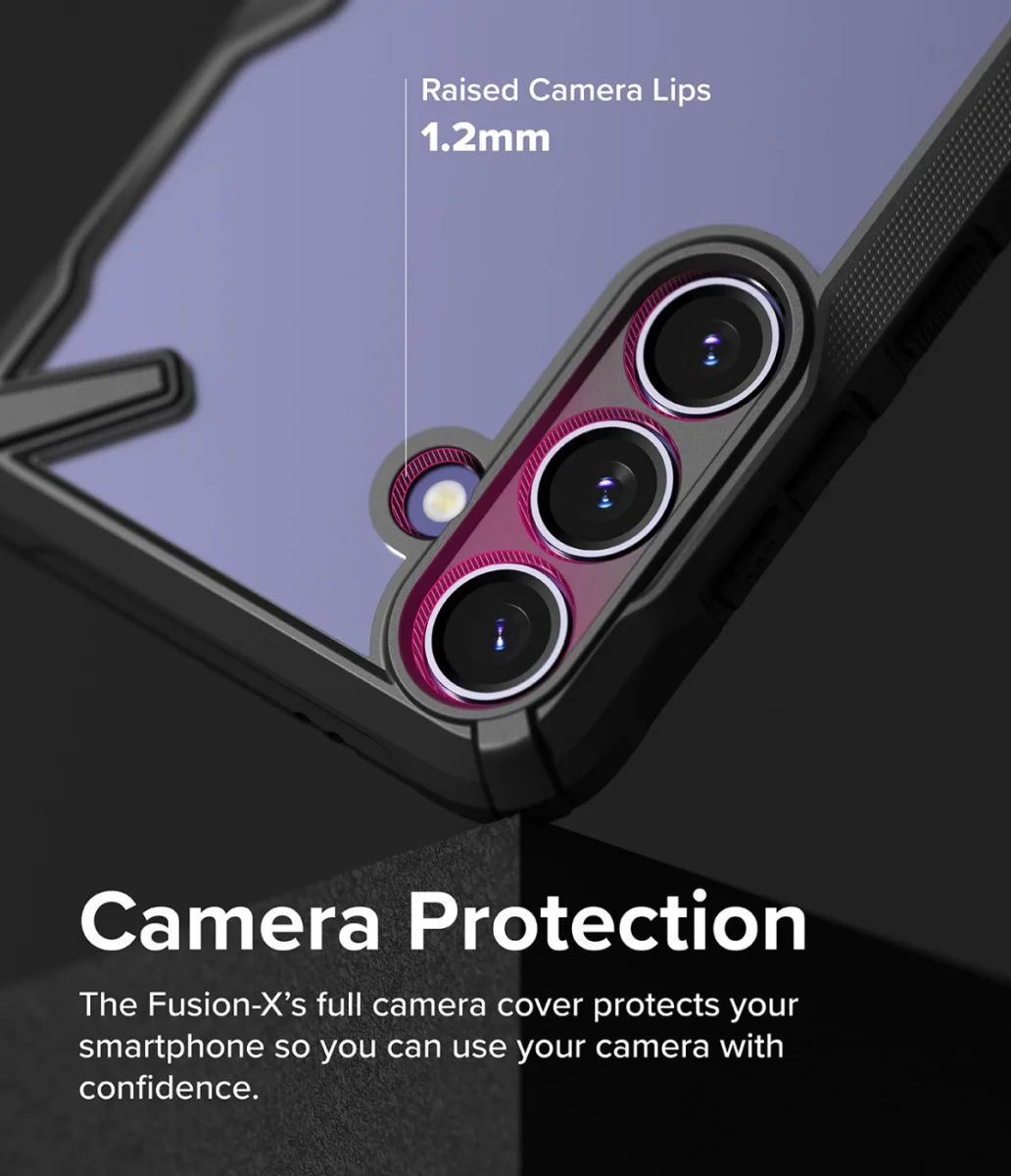 Ringke Fusion X Samsung Galaxy S24 Plus Hoesje Back Cover Zwart afbeelding 5