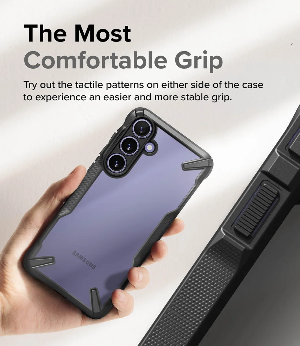 Ringke Fusion X Samsung Galaxy S24 Plus Hoesje Back Cover Zwart afbeelding 6