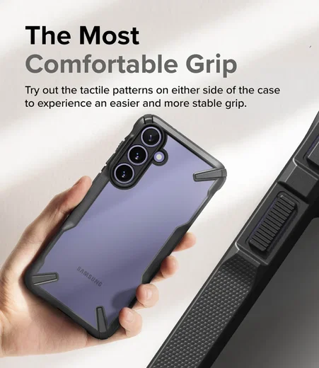 Ringke Fusion X Samsung Galaxy S24 Plus Hoesje Back Cover Zwart afbeelding 6