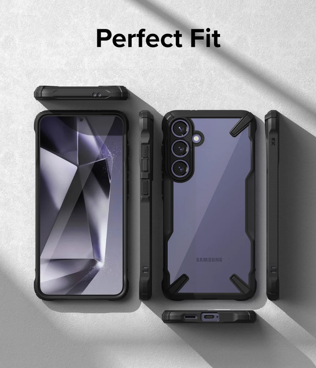 Ringke Fusion X Samsung Galaxy S24 Plus Hoesje Back Cover Zwart afbeelding 9