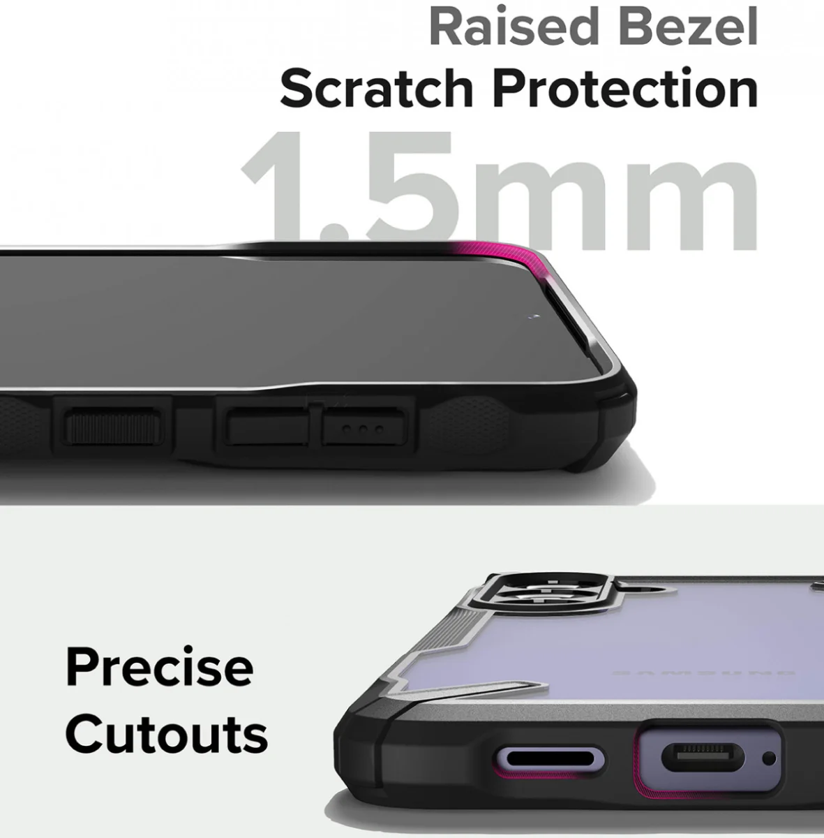 Ringke Fusion X Samsung Galaxy S24 Plus Hoesje Back Cover Zwart afbeelding 10