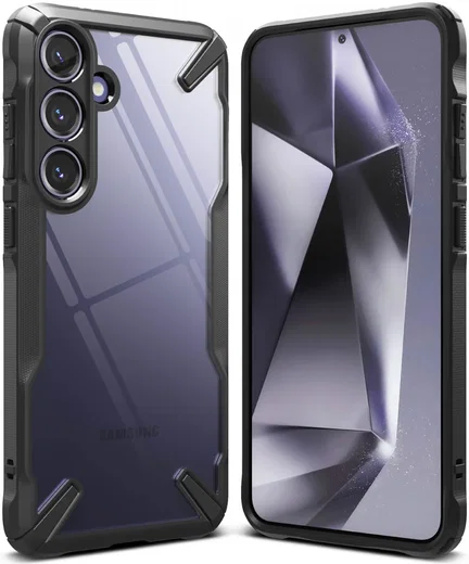 Ringke Fusion X Samsung Galaxy S24 Plus Hoesje Back Cover Zwart afbeelding 2