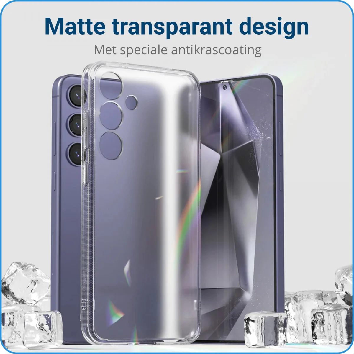 Ringke Fusion Samsung Galaxy S24 Hoesje Back Cover Matte Transparant afbeelding 2