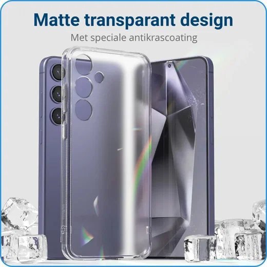 Ringke Fusion Samsung Galaxy S24 Hoesje Back Cover Matte Transparant afbeelding 2