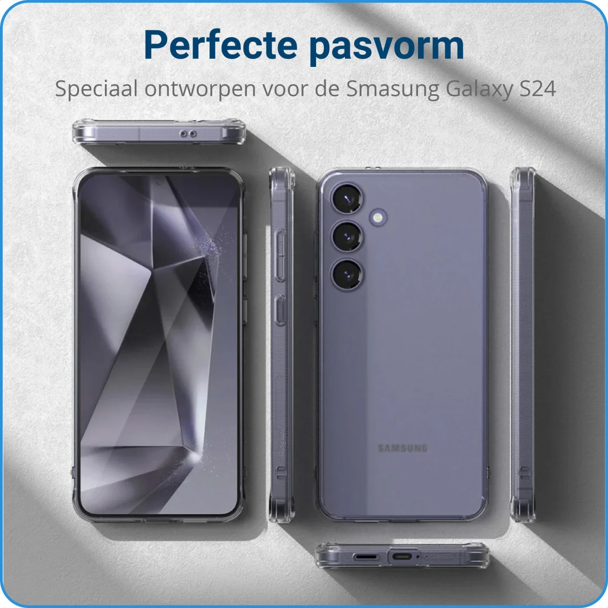 Ringke Fusion Samsung Galaxy S24 Hoesje Back Cover Matte Transparant afbeelding 6