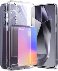 Ringke Fusion Card Samsung Galaxy S24 Hoesje Kaarthouder Transparant afbeelding