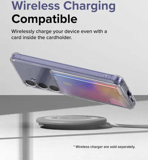 Ringke Fusion Card Samsung Galaxy S24 Hoesje Kaarthouder Transparant afbeelding 9