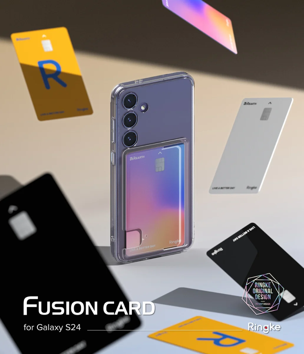Ringke Fusion Card Samsung Galaxy S24 Hoesje Kaarthouder Transparant afbeelding 13