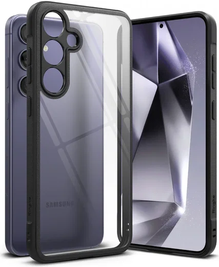 Ringke Fusion Bold Samsung Galaxy S24 Hoesje Transparant Zwart afbeelding 1