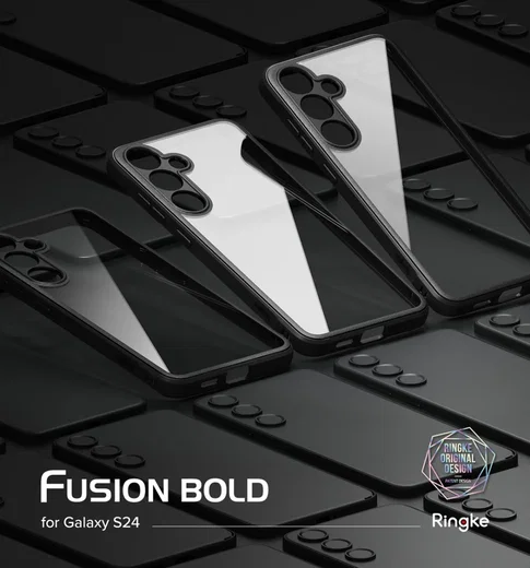 Ringke Fusion Bold Samsung Galaxy S24 Hoesje Transparant Zwart afbeelding 12