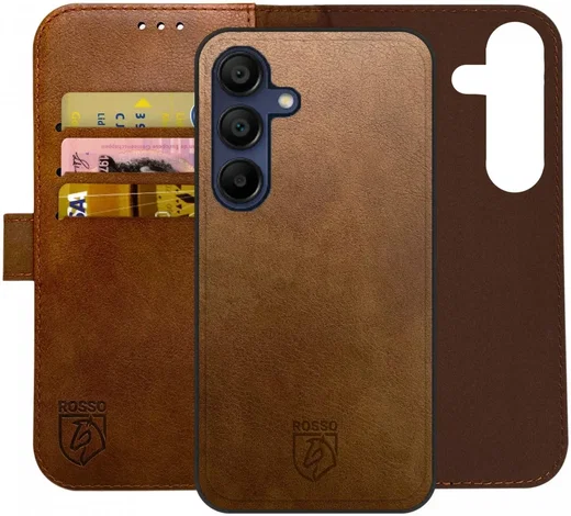 Rosso Element Uitneembaar 2-in-1 Samsung Galaxy A55 Hoesje Bruin afbeelding 1