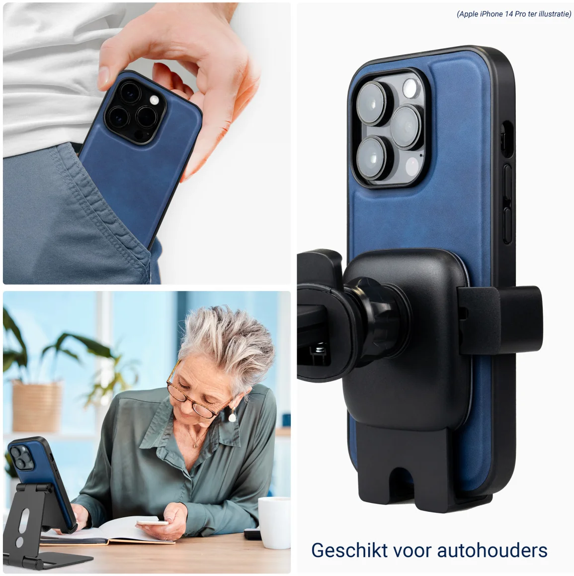 Rosso Element Uitneembaar 2-in-1 Samsung Galaxy A55 Hoesje Blauw afbeelding 6