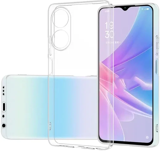 Oppo A78 4G Hoesje Dun TPU Back Cover Transparant afbeelding 1