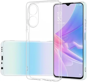 Oppo A78 4G Hoesje Dun TPU Back Cover Transparant