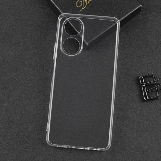 Oppo A78 4G Hoesje Dun TPU Back Cover Transparant afbeelding 2