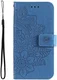 Oppo A18 / A38 Hoesje Mandala Bloemen Wallet Book Case Kunstleer Blauw afbeelding 8
