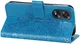 Oppo A18 / A38 Hoesje Mandala Bloemen Wallet Book Case Kunstleer Blauw afbeelding 10