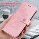 Oppo A18 / A38 Hoesje Mandala Bloemen Wallet Book Case Kunstleer Roze afbeelding 11