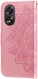 Oppo A18 / A38 Hoesje Mandala Bloemen Wallet Book Case Kunstleer Roze afbeelding 5