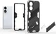 Oppo A78 4G Hoesje Shockproof Kickstand Back Cover Donker Blauw afbeelding 3