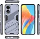 Oppo A78 4G Hoesje Shockproof Kickstand Back Cover Donker Blauw afbeelding 6