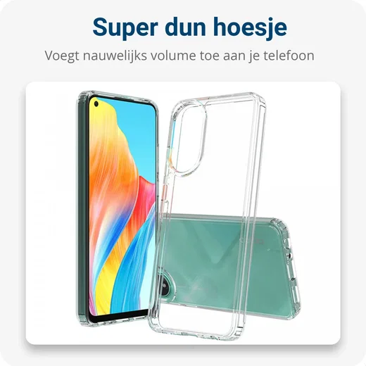 Oppo A78 4G Hoesje met Koord Schokbestendig TPU Transparant afbeelding 5