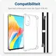 Oppo A78 4G Hoesje met Koord Schokbestendig TPU Transparant afbeelding 4