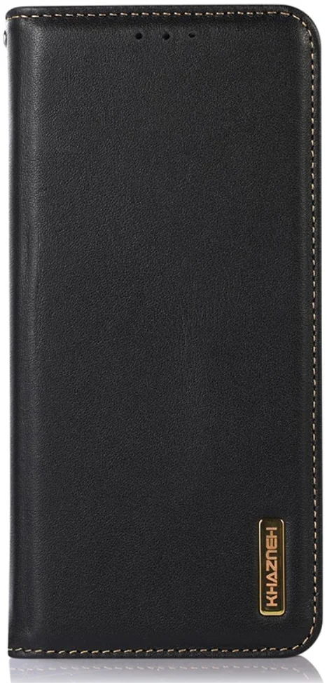 KHAZNEH Samsung Galaxy S24 Hoesje RFID Book Case Leer Zwart afbeelding 6