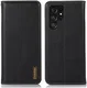 KHAZNEH Samsung Galaxy S24 Ultra Hoesje RFID Book Case Leer Zwart afbeelding 2