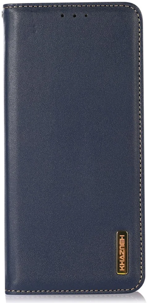 KHAZNEH Samsung Galaxy S24 Ultra Hoesje RFID Book Case Leer Blauw afbeelding 6