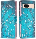 Google Pixel 8a Hoesje Portemonnee Book Case Blossom Print