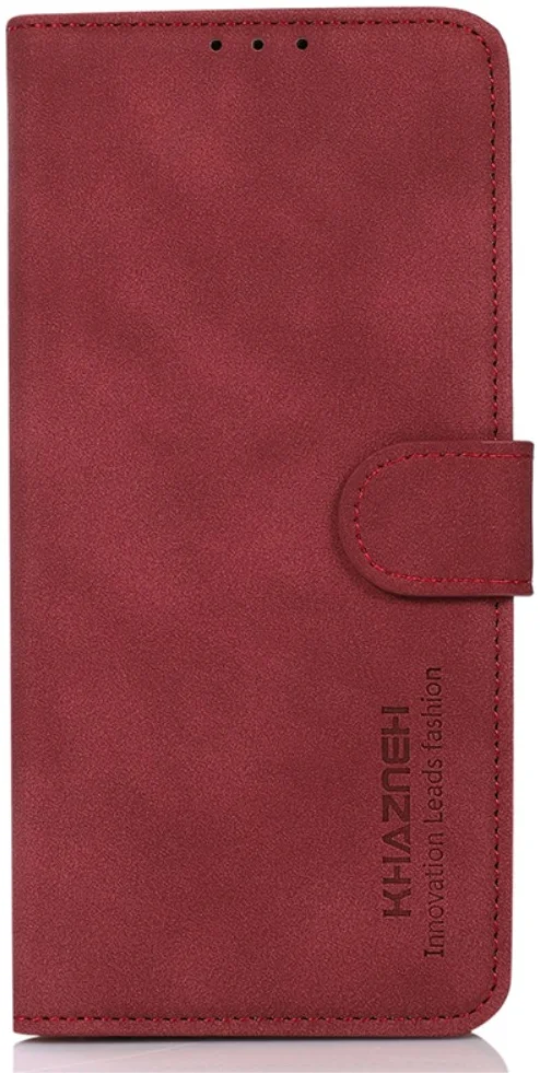 KHAZNEH Google Pixel 8a Hoesje Retro Wallet Book Case Rood afbeelding 6