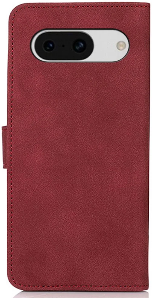 KHAZNEH Google Pixel 8a Hoesje Retro Wallet Book Case Rood afbeelding 7