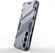 Samsung Galaxy S24 Hoesje Shockproof Kickstand Back Cover Grijs afbeelding 4