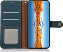 KHAZNEH Google Pixel 8a Hoesje RFID Book Case Leer Groen