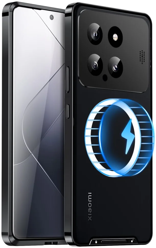 Xiaomi 14 Aroma Design Hoesje met MagSafe Schokbestendig Zwart afbeelding 1