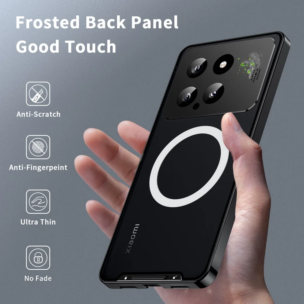 Xiaomi 14 Aroma Design Hoesje met MagSafe Schokbestendig Zwart afbeelding 7