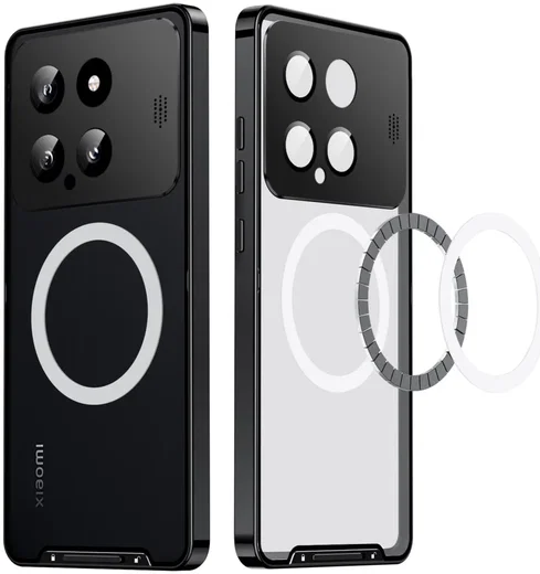 Xiaomi 14 Aroma Design Hoesje met MagSafe Schokbestendig Zwart afbeelding 11
