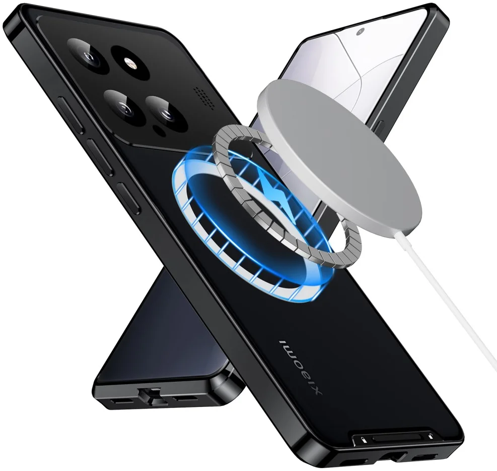 Xiaomi 14 Aroma Design Hoesje met MagSafe Schokbestendig Zwart afbeelding 2