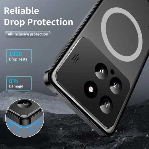 Xiaomi 14 Aroma Design Hoesje met MagSafe Schokbestendig Zwart afbeelding 6