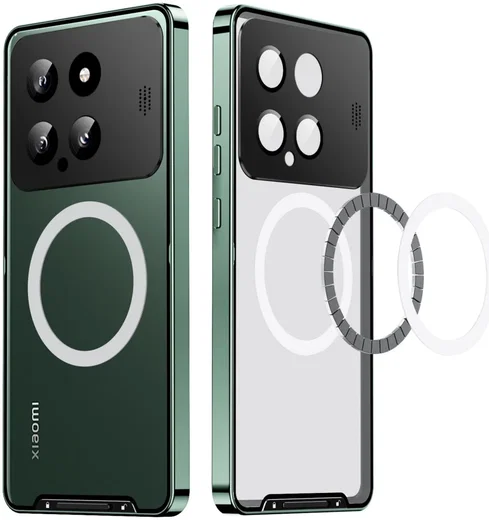 Xiaomi 14 Aroma Design Hoesje met MagSafe Schokbestendig Groen afbeelding 11