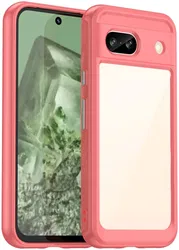 Google Pixel 8a Hoesje Acryl Back Cover Rood afbeelding