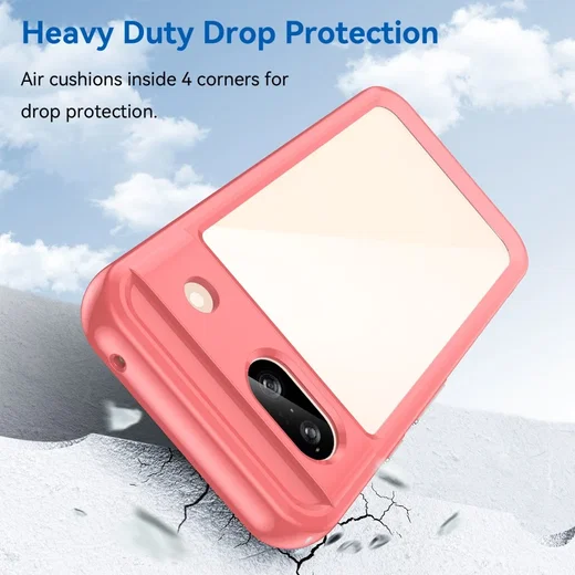 Google Pixel 8a Hoesje Acryl Back Cover Rood afbeelding 3