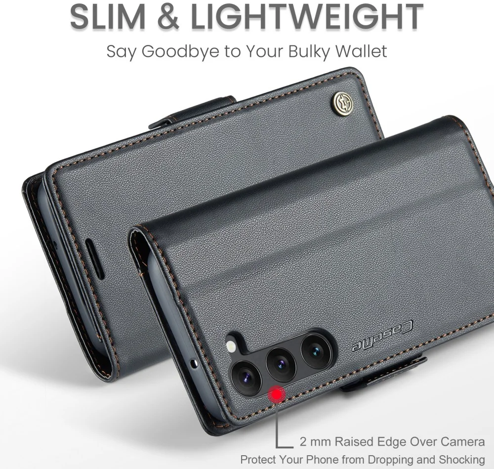 CaseMe 023 Samsung Galaxy S24 Hoesje RFID Book Case Zwart afbeelding 6
