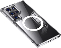 Samsung Galaxy S24 Ultra MagSafe Hoesje Schokbestendig TPU Transparant afbeelding