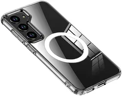 Samsung Galaxy S24 MagSafe Hoesje Schokbestendig TPU Transparant afbeelding