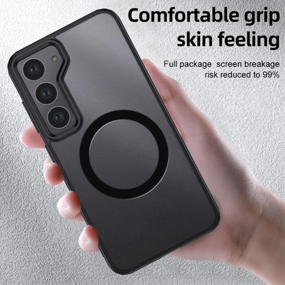 Samsung Galaxy S24 Plus MagSafe Hoesje Schokbestendig TPU Zwart afbeelding 6