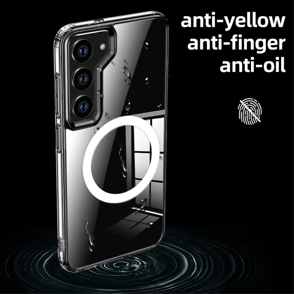 Samsung Galaxy S24 Plus MagSafe Hoesje Schokbestendig TPU Transparant afbeelding 5