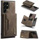 DG Ming Samsung Galaxy S24 Ultra Hoesje Magnetische Portemonnee Bruin afbeelding 2